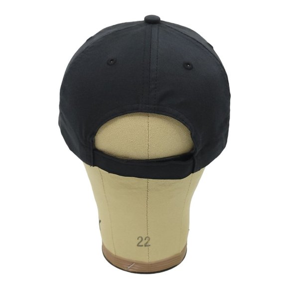 Nike Golf Strapback Cap Embroidered Swoosh Unisex Trucker Baseball Hat Black - Picture 4 of 12